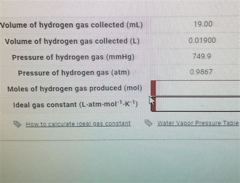 gas volume analysis|measure volume of hydrogen gas.